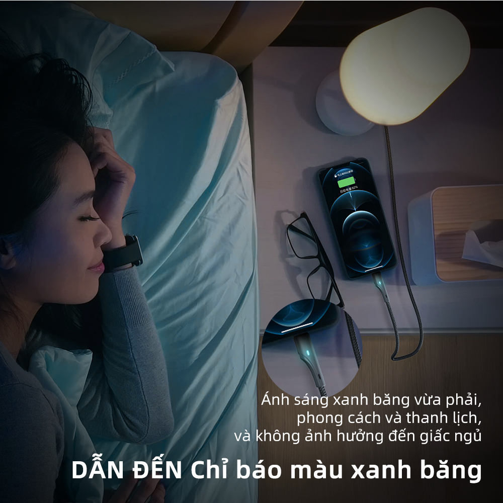 Dây Cáp Sạc Nhanh Micro USB Có Led Báo Sạc dài 0.25m / 1m / 2m 3A Cho Samsung Huawei Xiaomi Essager