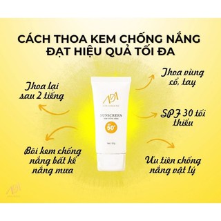 Kem chống nắng ada group 50g