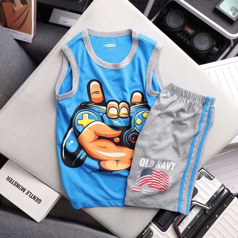 Bộ Đại Ba Lỗ Bé Trai Thun Cotton VNXK