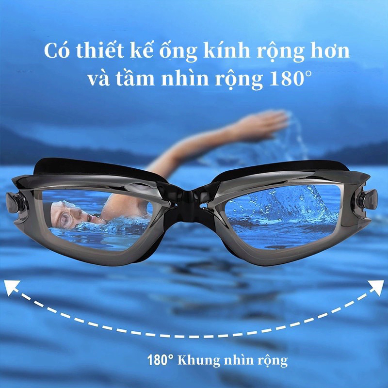 Kính bơi tráng gương chống sương mù, chống tia UV