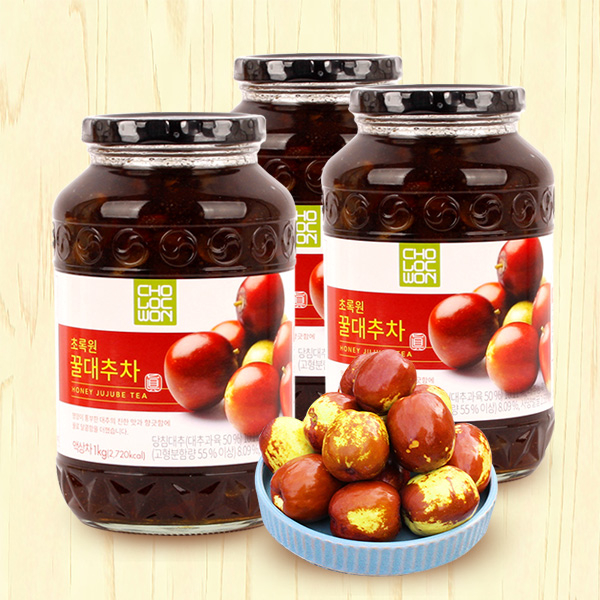 Táo đỏ ngâm mật ong hộp 1 kg - trà mật ong Hàn Quốc - thương hiệu Cholocwon - hàng nội địa nhập khẩu Hàn Quốc