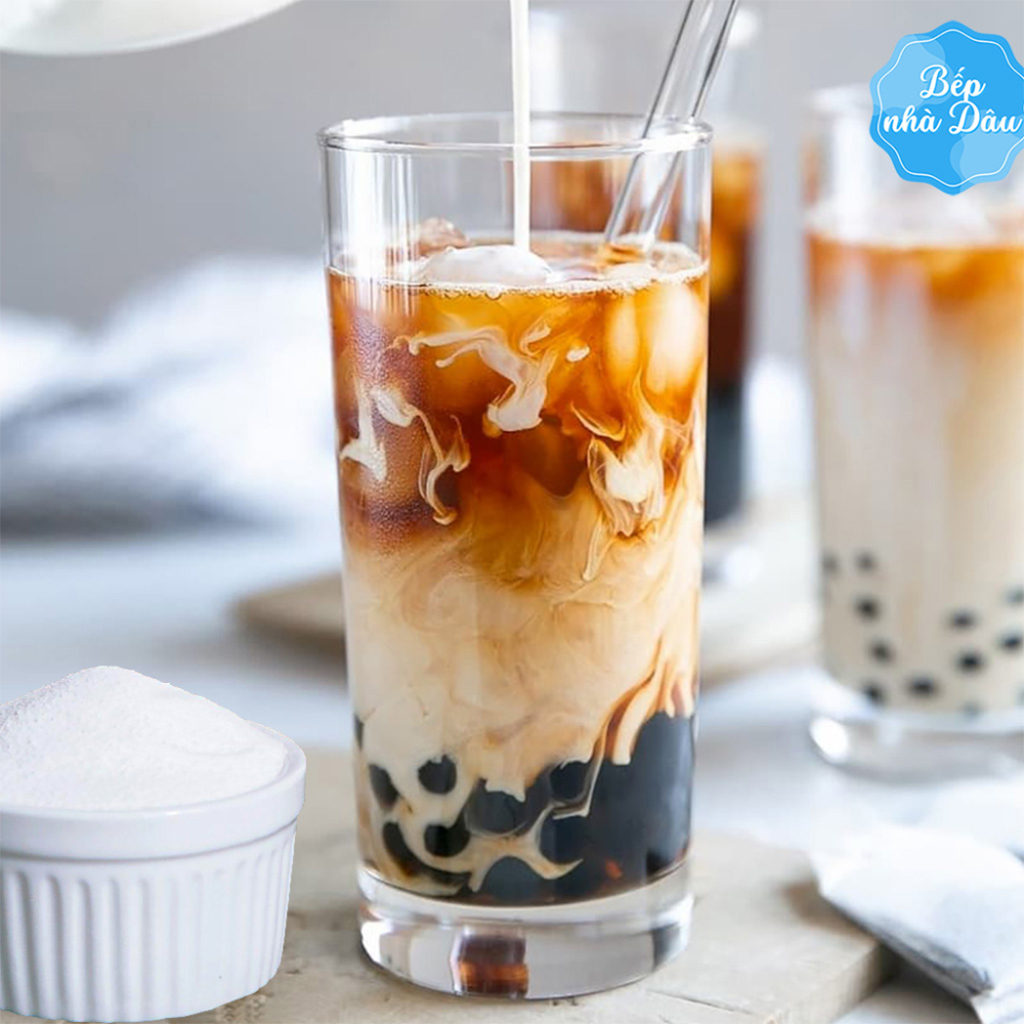 Bột Kem Béo Pha Trà Sữa Túi Nhỏ 100g Bếp Nhà Dâu