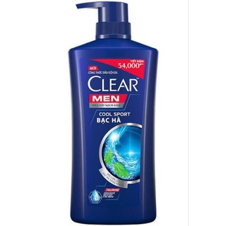 Dầu Gội Clear Men Bạc Hà 650g