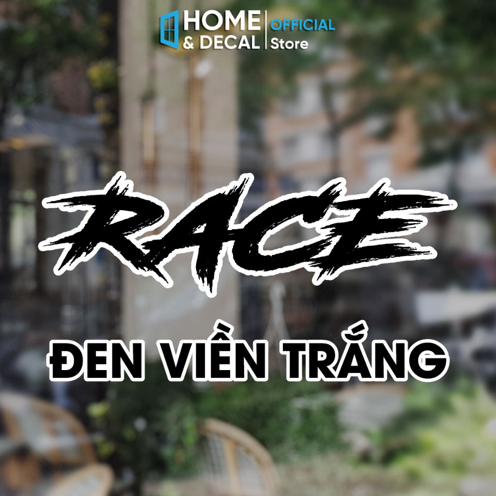 Tem Dán Xe Máy Race, Decal Trang Trí Xe Máy, Sticker Dán Các Vị Trí Trên Xe, Chất Liệu Decal Ô Tô Chịu Nắng Chống Nước