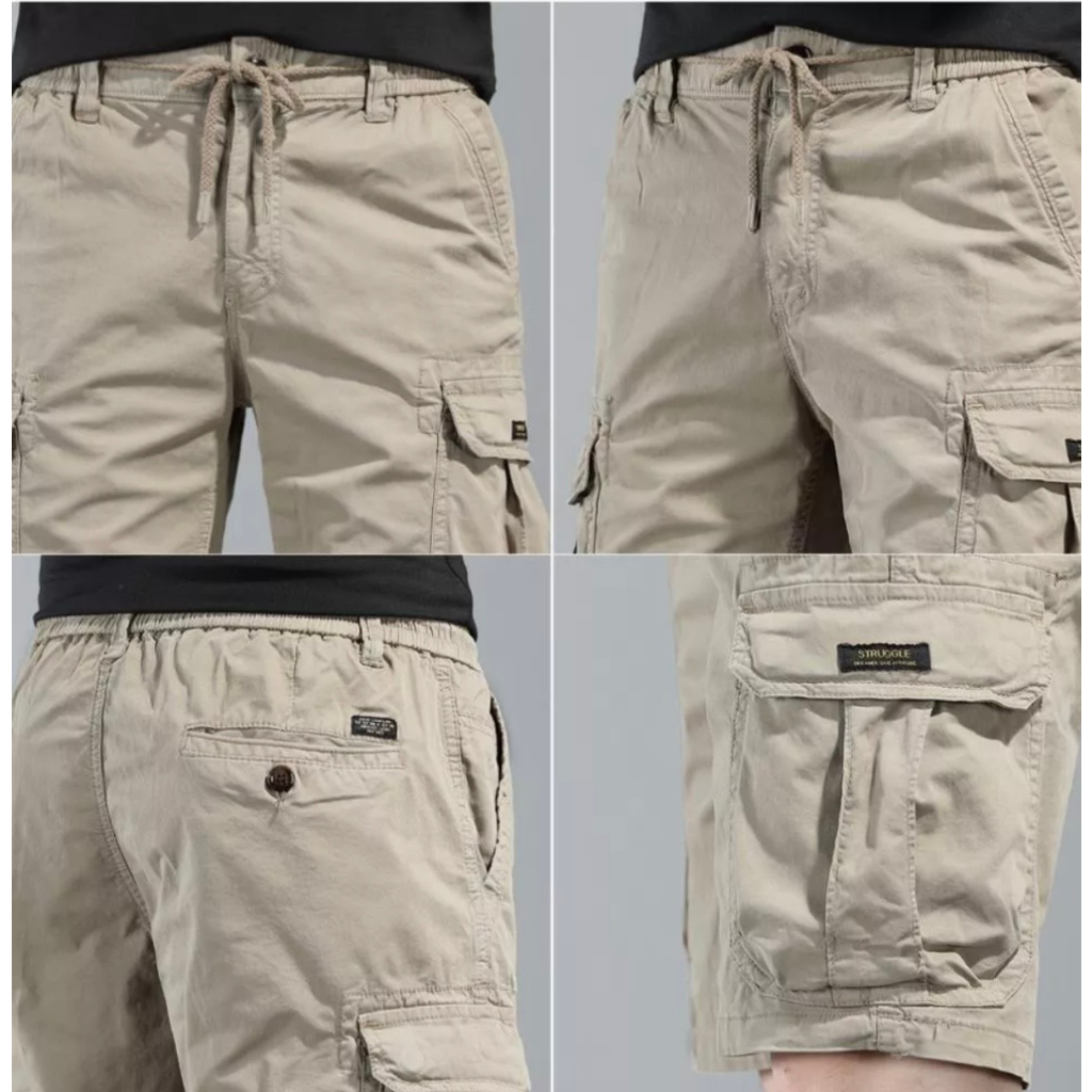 Quần Short, Quần Đùi Nam Chất Kaki Cao Cấp Túi Hộp