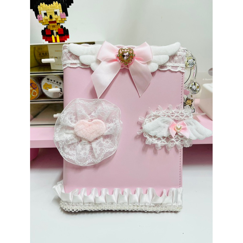 Binder decor ren, cánh thiên thần, sticker các mẫu nhiều mầu sắc, các mẫu top decor ren xinh xinh