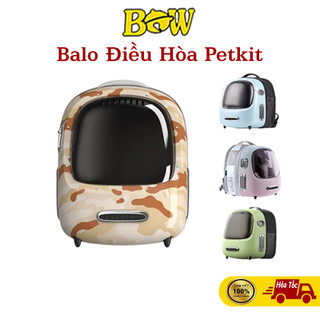 Balo mèo petkit quạt điều hoà thông minh tích hợp đèn cho thú cưng, petkit breezy ver 1 và breezy ver 2 new