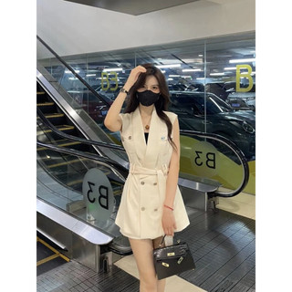 Set đồ nữ áo vest nữ không tay áo khoác ngoài gile, quần đùi nữ quần short nữ lưng cao set đồ nữ sang chảnh sd494