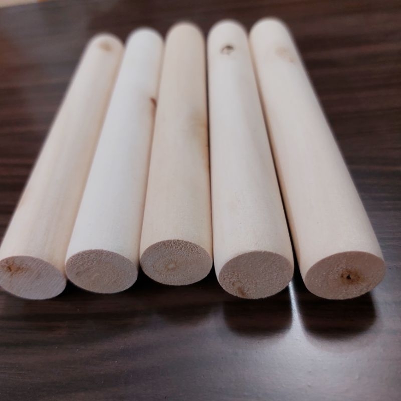 Thanh Gỗ Tròn Macrame Dài 15cm