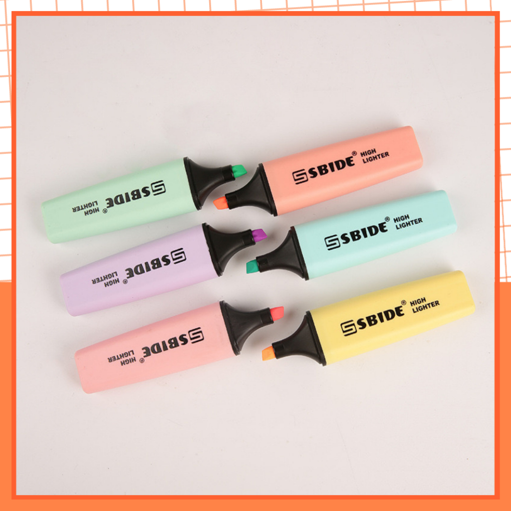 Bút Đánh Dấu Highlight, Viết Dạ Quang Nhiều Màu Pastel