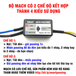 Mạch passing 3S loại 2 đèn trợ sáng