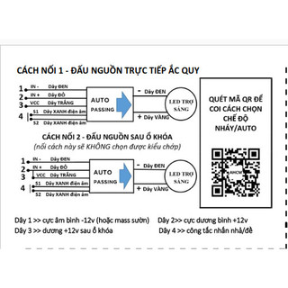 Mạch passing 3S loại 2 đèn trợ sáng