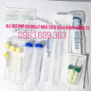 Bộ kit PRP Mỹ hàng công ty 12 món bộ Kit tách huyết tương giàu tiểu cầu dùng cho spa, thẩm mỹ viện