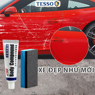 Bộ Sáp Tẩy Xóa Vết Trầy Xước Ô Tô, Xe Máy, Xe Đạp, Dặm Màu Sửa Chữa Lớp Sơn Cho Xế Hộp Sáng Bóng Như Mới Tesso Shop