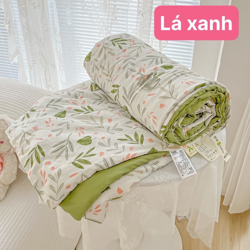 Chăn hè đũi nhân xơ đậu nành trần bông nhập khẩu 2mx2m2.Chăn cotton đũi mềm mại thoáng mát mẫu mới 2023