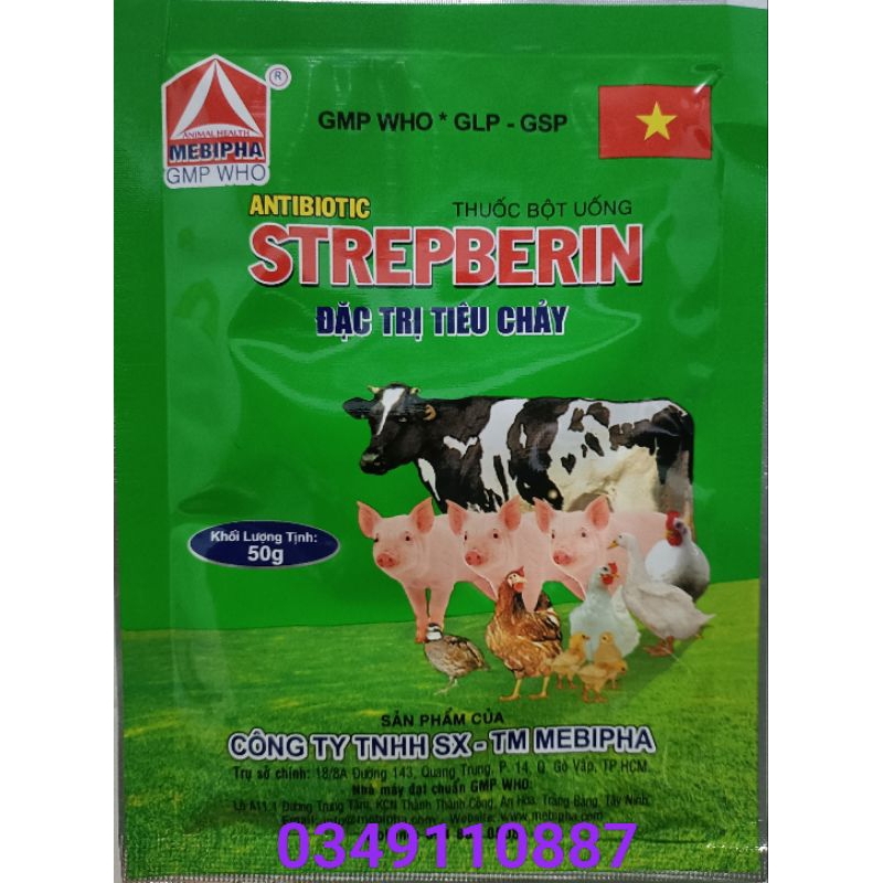 STREPBERIN. ĐẶ C.  T RỊ TIÊU CHẢY CẤP