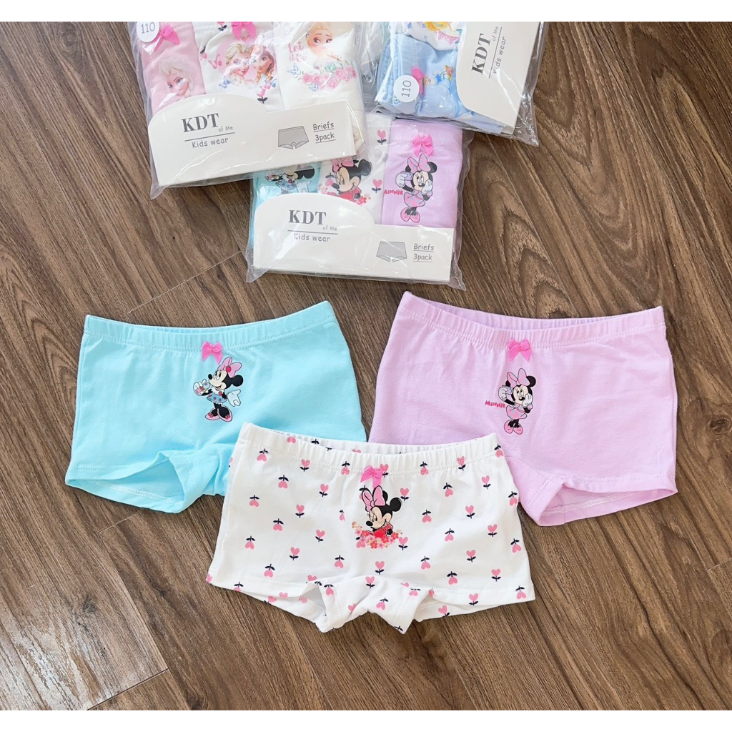 Set quần chip đùi bé gái sz 100-150