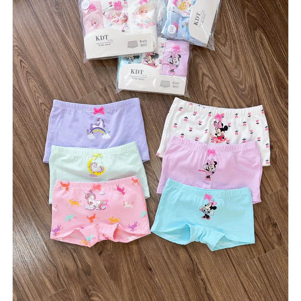 Set quần chip đùi bé gái sz 100-150
