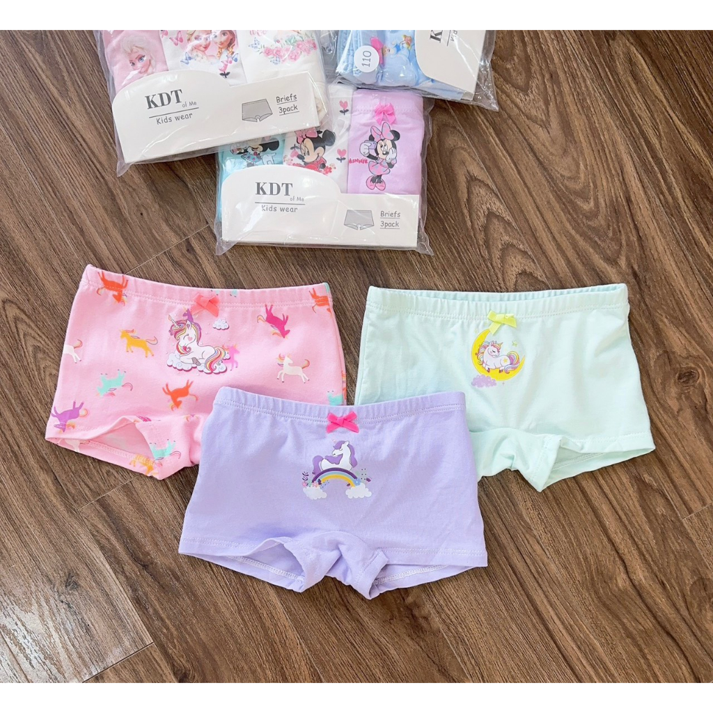 Set quần chip đùi bé gái sz 100-150