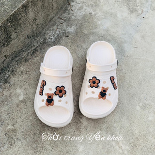 Dép Nữ , Dép quai hậu học sinh Đế cao 5cm
