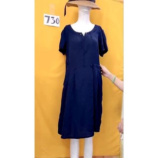 đầm sơmi xanh size L. S730