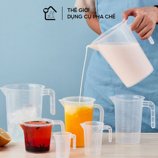 Ca đong nhựa định lượng có vạch chia, Ca định lượng pha chế dung tích 3500ml, 5000ml