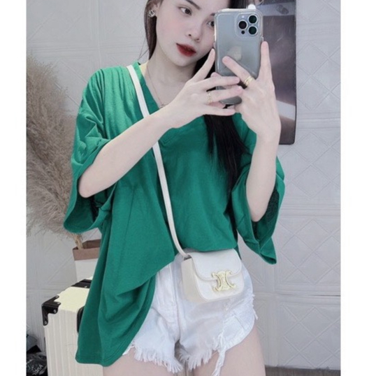 [Mã FAGREEN giảm 10K đơn 99K] Áo thun nữ tay lỡ chất cotton giấy TRƠN TIM phong cách Hàn Quốc CAMASTORE M954 | BigBuy360 - bigbuy360.vn