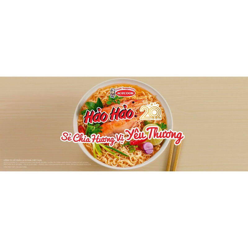 Thùng mì hảo hảo vị tôm chua cay thùng 30 gói