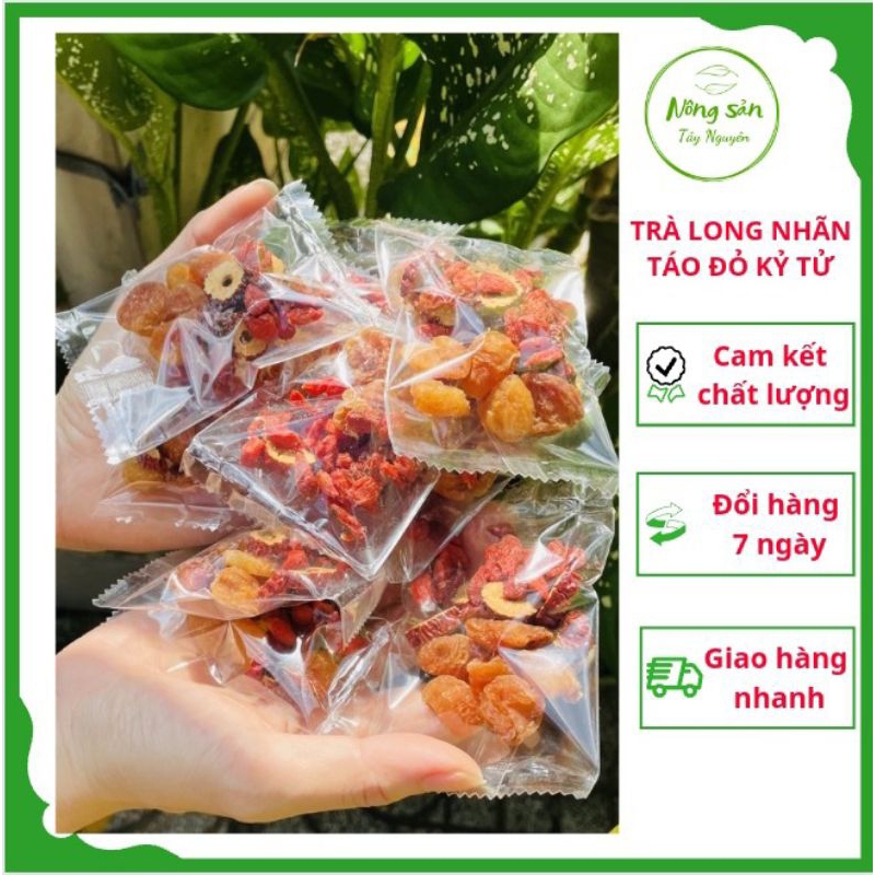 Trà long nhãn táo đỏ kỷ tử bổ dưỡng đẹp da 1 gói