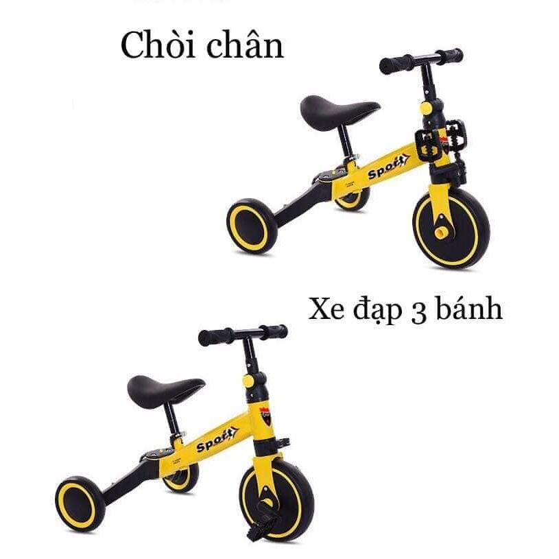 Xe chòi chân - 3 bánh - thăng bằng AS-006 ,Xe Thăng bằng cho Bé 3in1 Hàng Có Tem Có Bàn