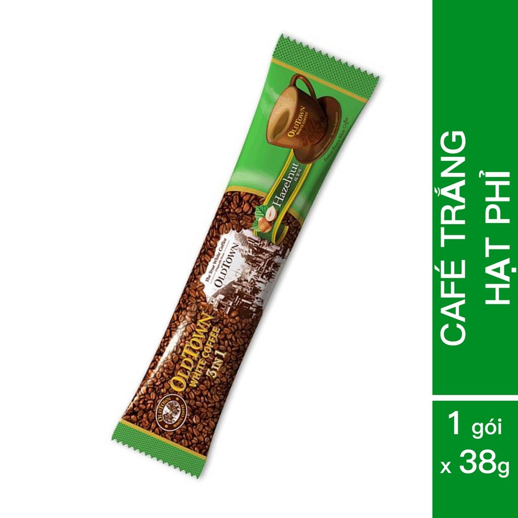 Cà Phê Trắng OLDTOWN WHITE COFFE Malaysia - Tặng Trà Sữa Milk Tea Oldtown Gói Lẻ 40gram
