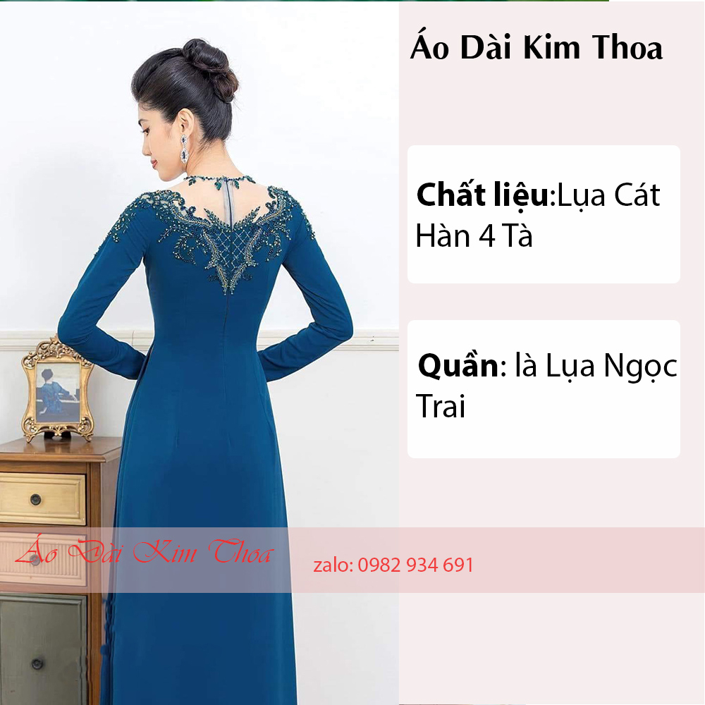 Áo Dài Trung Niên Bà Sui Mẹ Cô Dâu Hàng Cao Cấp M02