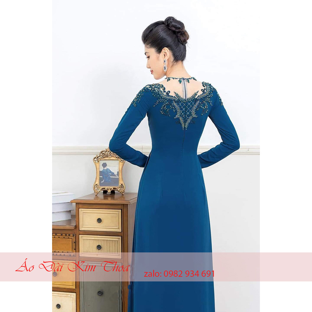 Áo Dài Trung Niên Bà Sui Mẹ Cô Dâu Hàng Cao Cấp M02