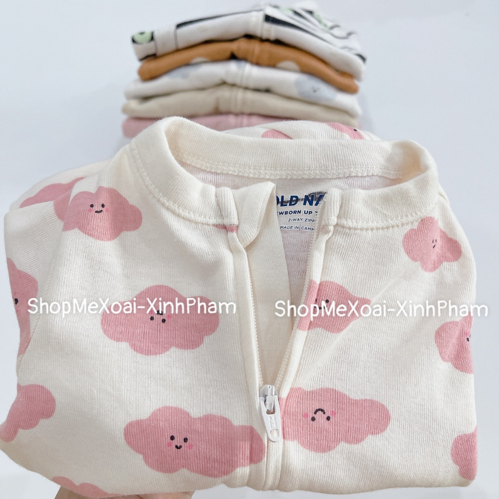 Body sleep cotton kéo khóa hiệu OLD..NAVY xuất dư siêu xịn hàng cao cấp