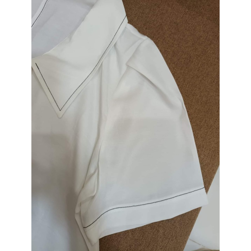 Áo sơ mi crop xuất Hàn siêu tôn dáng