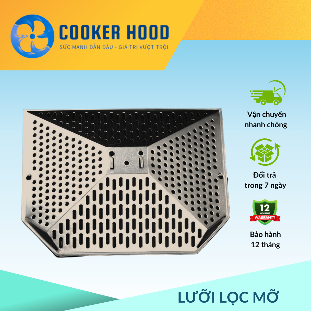 Máng lấy mỡ, lưới lấy mỡ inox, Máng hút khói,