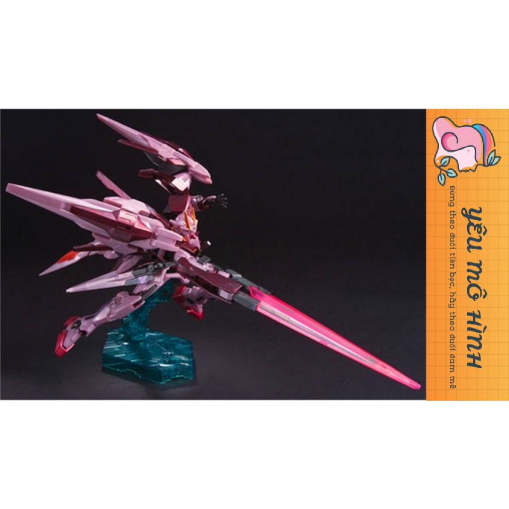 Gundam HG Trans-Am Raiser Tặng kèm Decal Kim tuyến và Base trưng bày