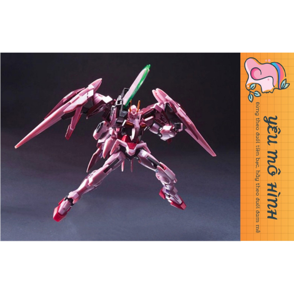 Gundam HG Trans-Am Raiser Tặng kèm Decal Kim tuyến và Base trưng bày
