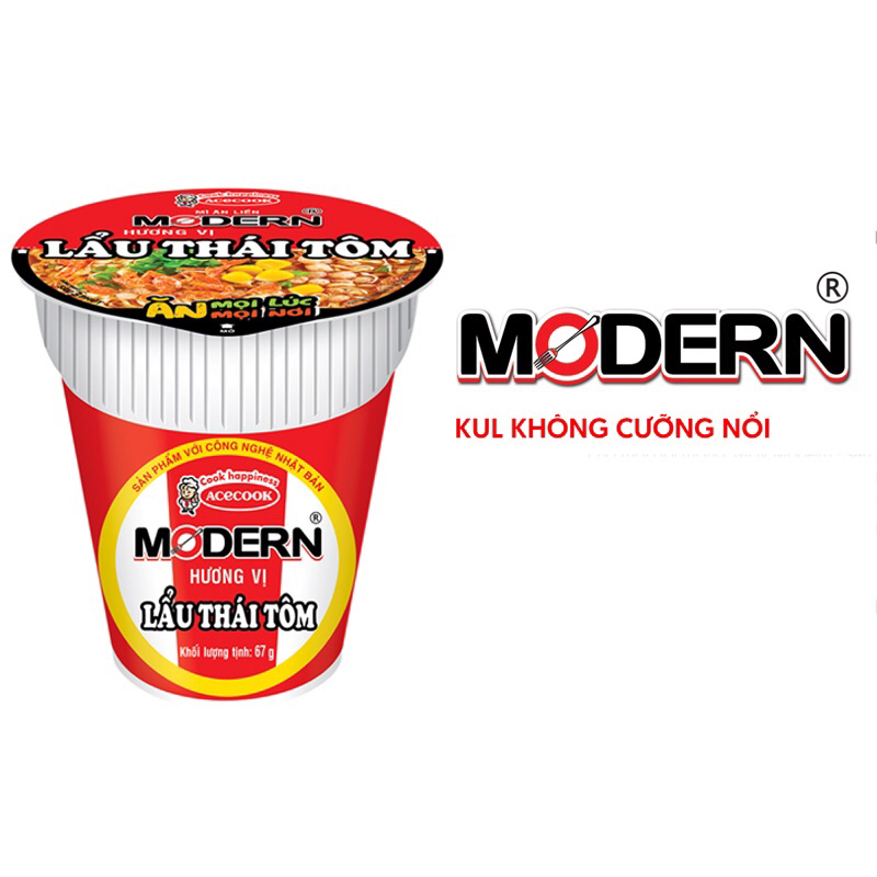 Mì ly lẩu thái tôm chua cay Modern