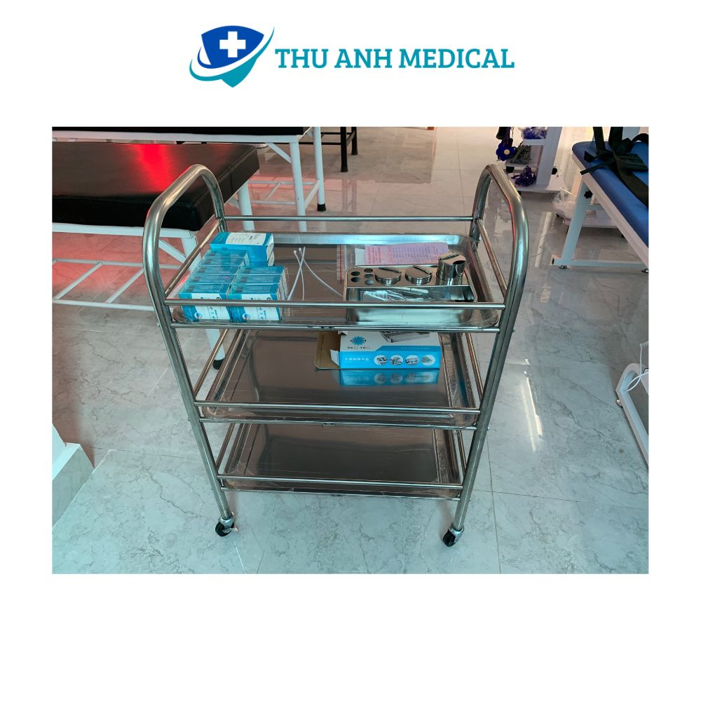 XE TIÊM ĐẨY INOX 2 TẦNG, 3 TẦNG - THIẾT BỊ PHÒNG KHÁM