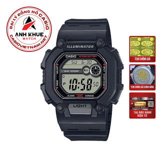 Đồng hồ casio | nam w-737h-1avdf | dây nhựa | pin 10 năm | chống nước wr100m