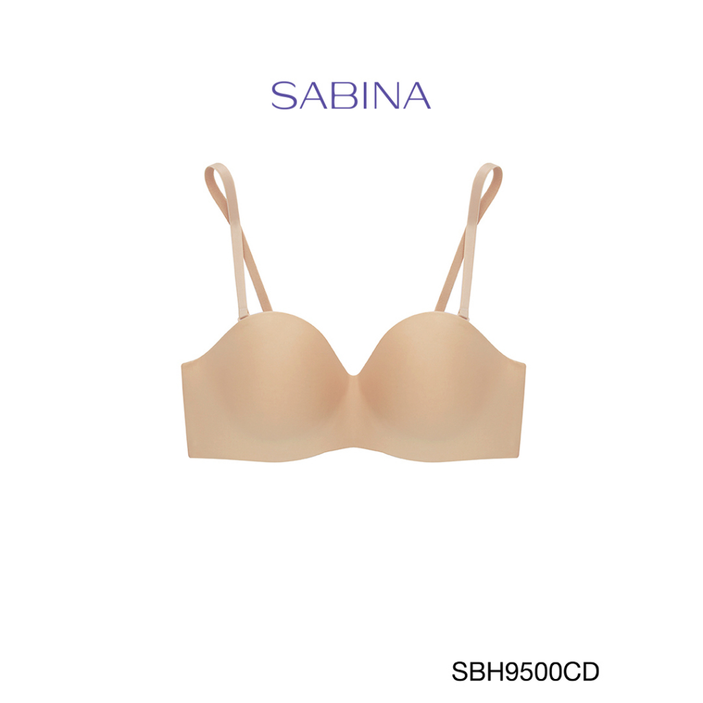 Áo Lót Cúp Ngang Mút Dày Vừa Không Gọng Màu Trơn Soft Doomm Body Bra By Sabina SBH9500