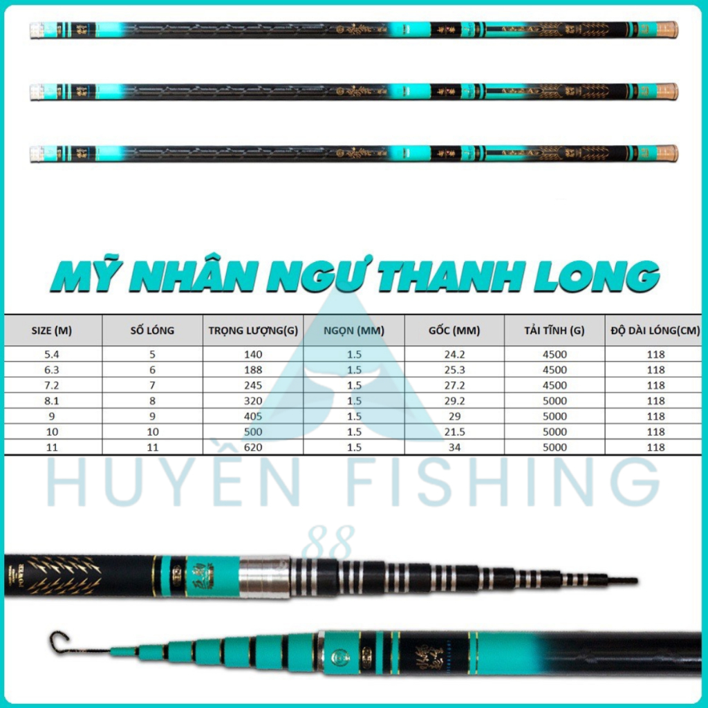 Cần Câu Săn Hàng Mỹ Nhân Ngư Thanh Long 6H H065