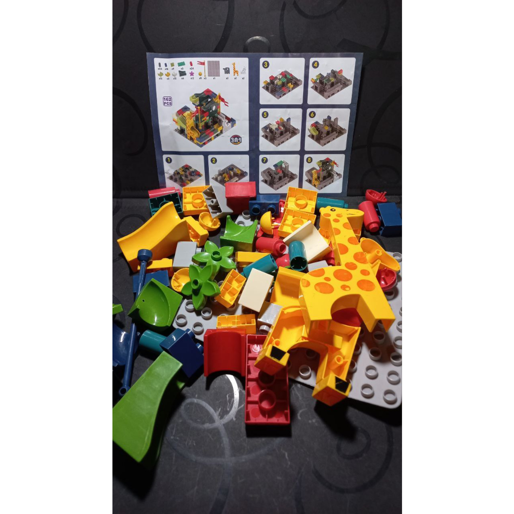 Đồ Chơi Xếp Hình Cho Bé Luckykid, Đồ Chơi Giáo Dục Lắp Ráp Lego Cầu Trượt Thả Bi, Lắp Ráp Đường Ống 07016