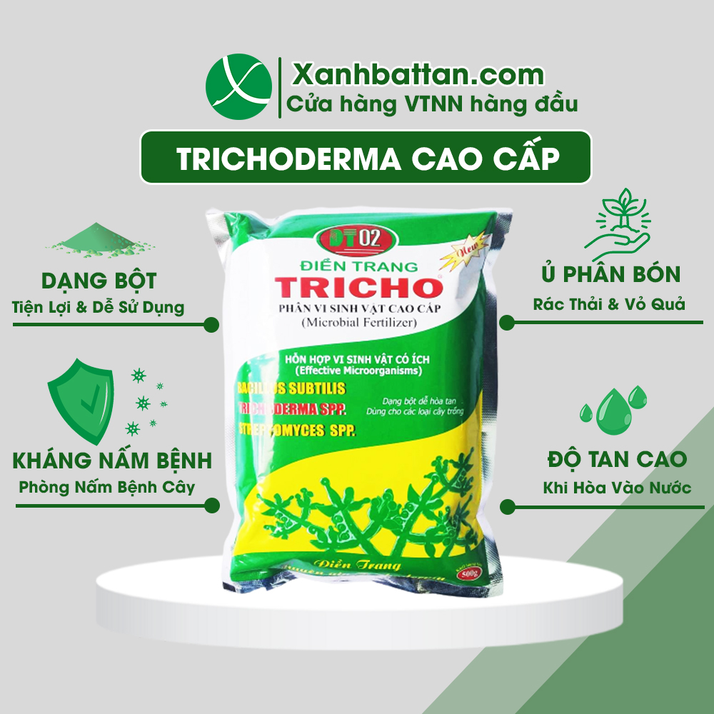 Nấm Đối Kháng Trichoderma Gói 500 gram