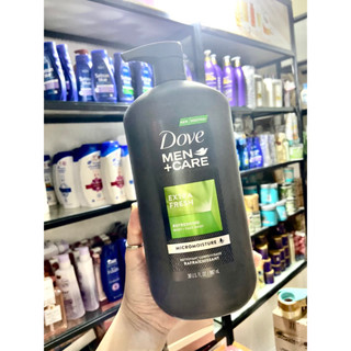 Sữa tắm và sữa rửa mặt Dove Men + Care Extra Fresh USA 887ml có vòi