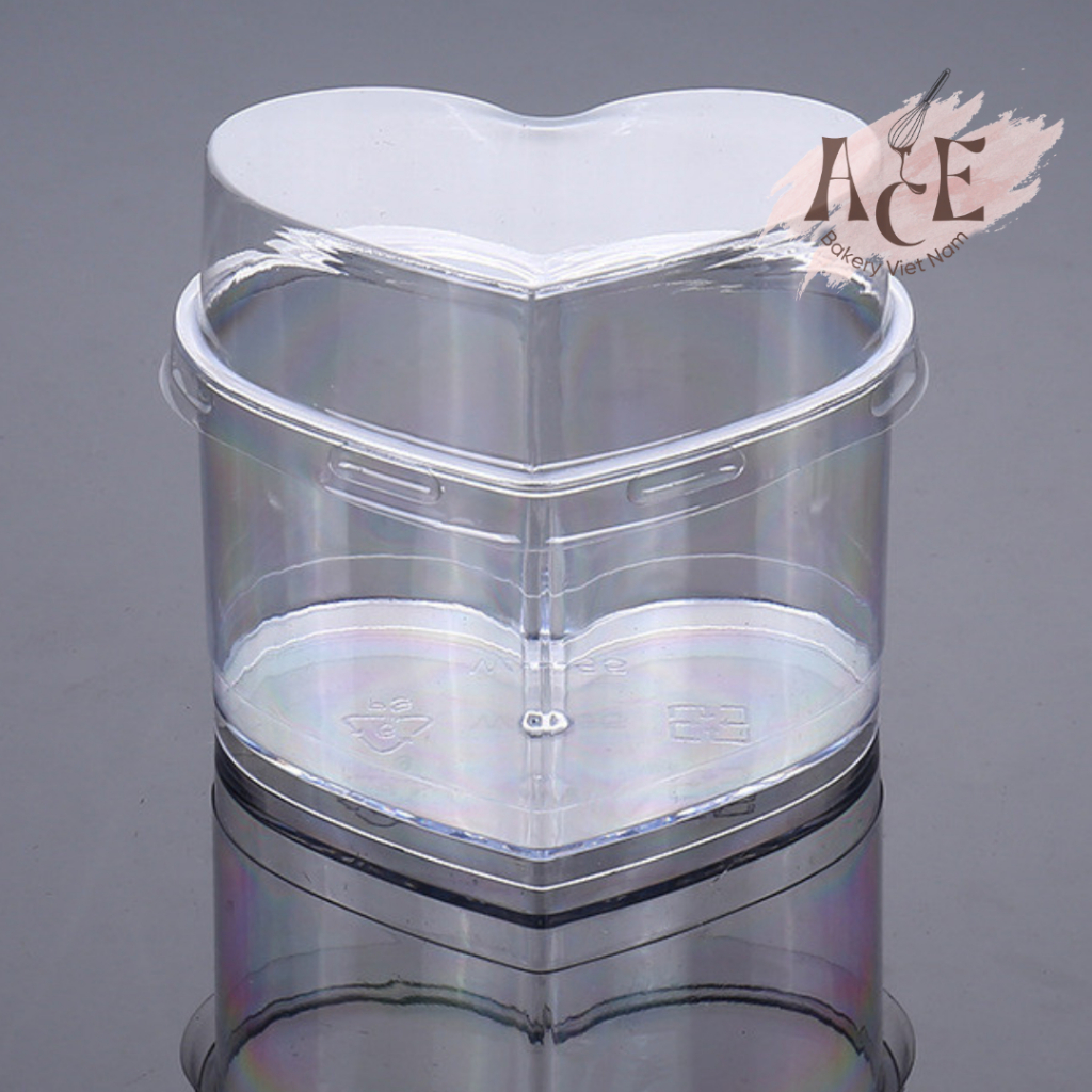 Ly trái tim đựng pana cotta, mousse, bánh kem, bánh tiệc 150ml