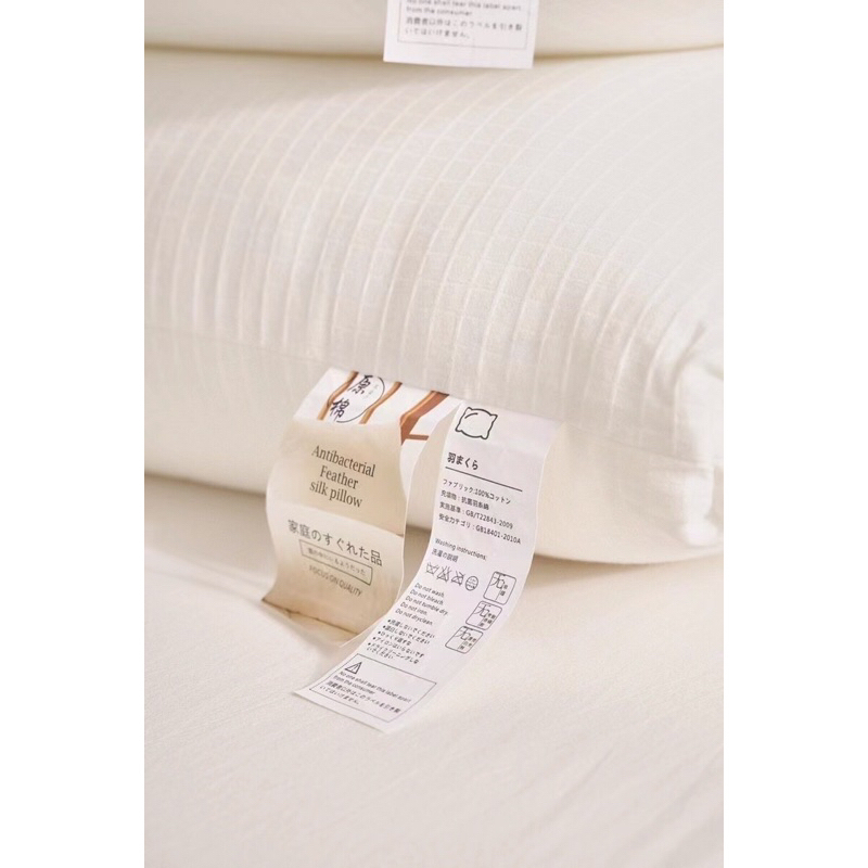 Gối Bông Lông Vũ Nhân Tạo, Gối Xuất Nhật Kích Thước 50x70cm