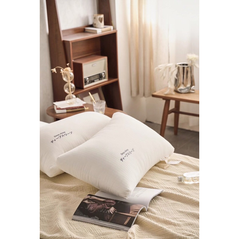 Gối Bông Lông Vũ Nhân Tạo, Gối Xuất Nhật Kích Thước 50x70cm