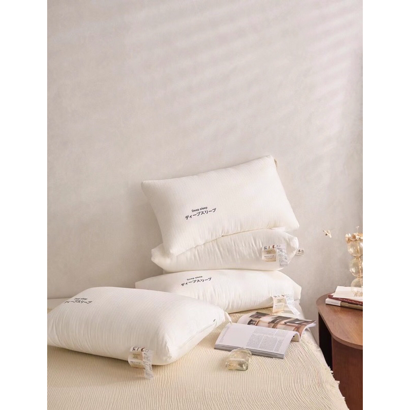 Gối Bông Lông Vũ Nhân Tạo, Gối Xuất Nhật Kích Thước 50x70cm